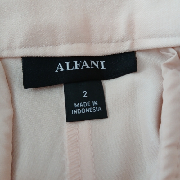 Alfani Women's Size 2 Blush Pink Tummy Control Slim Leg Trousers - Picture 2 of 9
